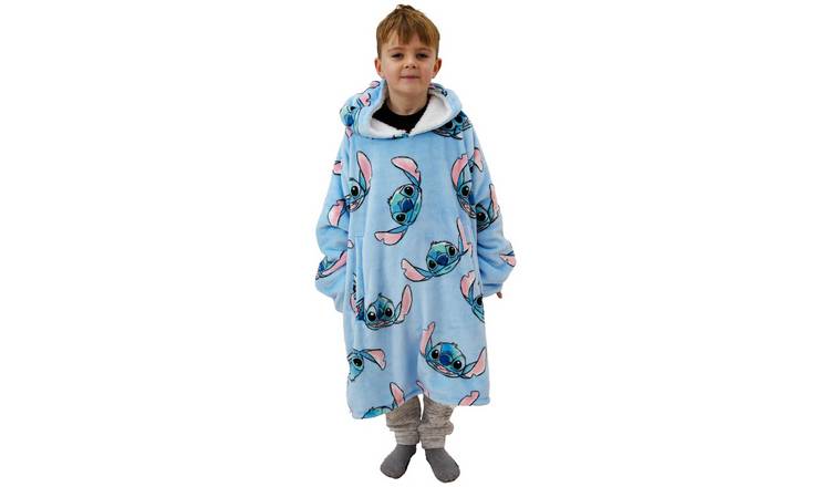 Disney Stitch Fleece Hooded Blanket - Medium