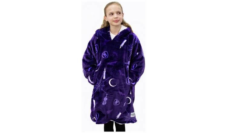 Wednesday Fleece Hooded Blanket - Medium