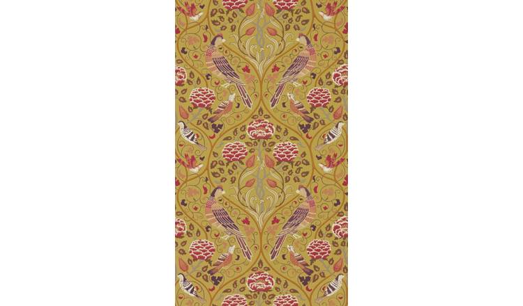 Morris & Co. Seasons by May Metallic Floral Wallpaper