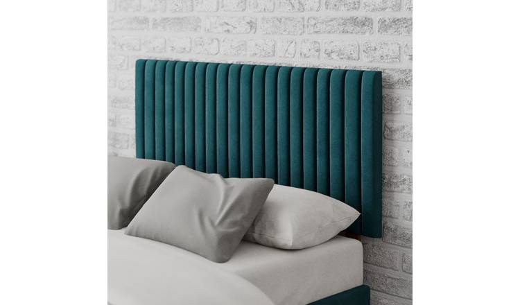 Aspire Grant Velvet Double Headboard - Emerald Green