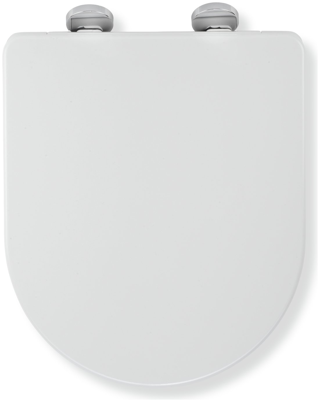 Croydex Eyre D-Shaped Toilet Seat - White