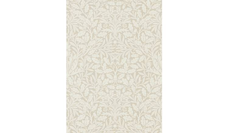 Morris & Co. Acorn Branches Neutral Floral Wallpaper