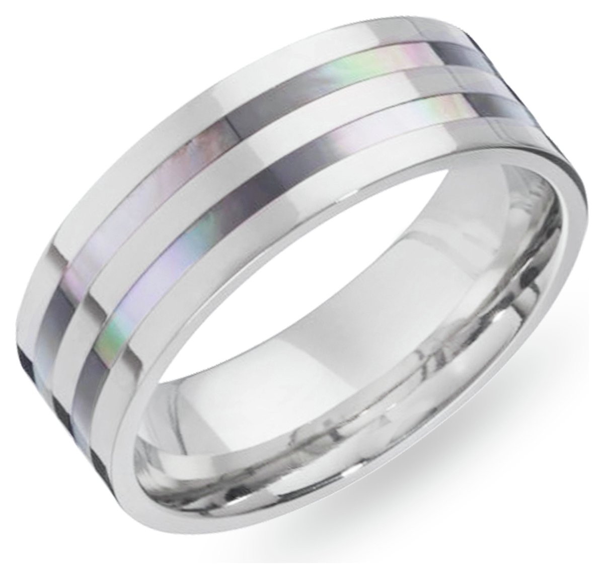 Revere Mens Titanium Mother of Pearl Ring Review