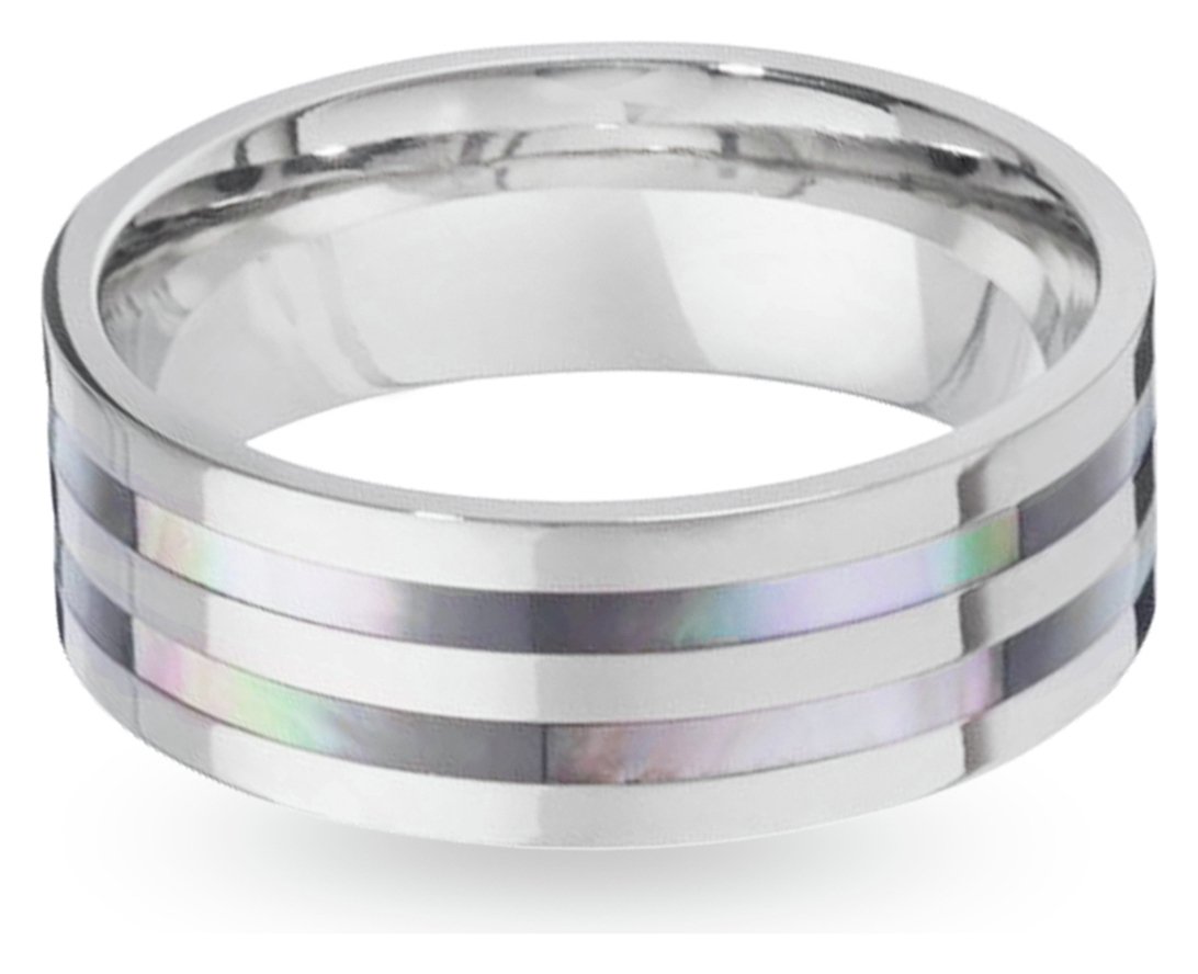 Revere Mens Titanium Mother of Pearl Ring Review