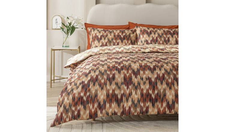 Habitat Cotton Ikat Print Bedding Set - Double