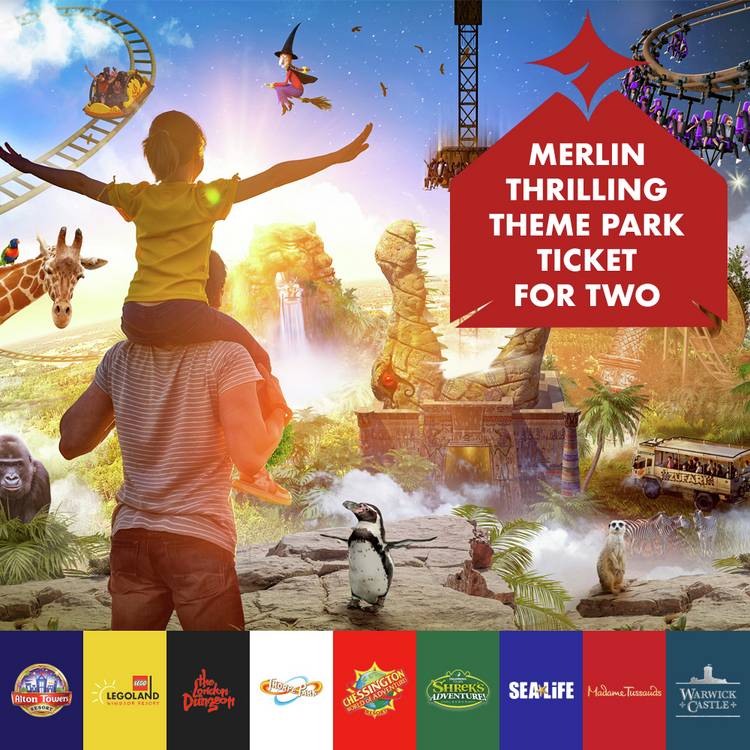 Red Letter Days Merlin Theme Park Tickets Gift Experience 0