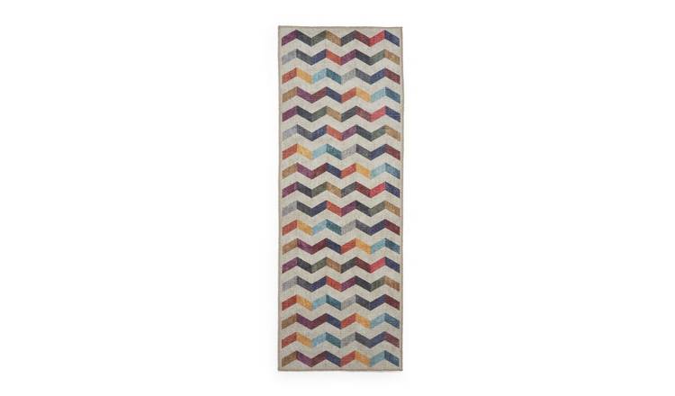 Mega Flooring Multi Modern Geometric Rug - 61 x 170cm