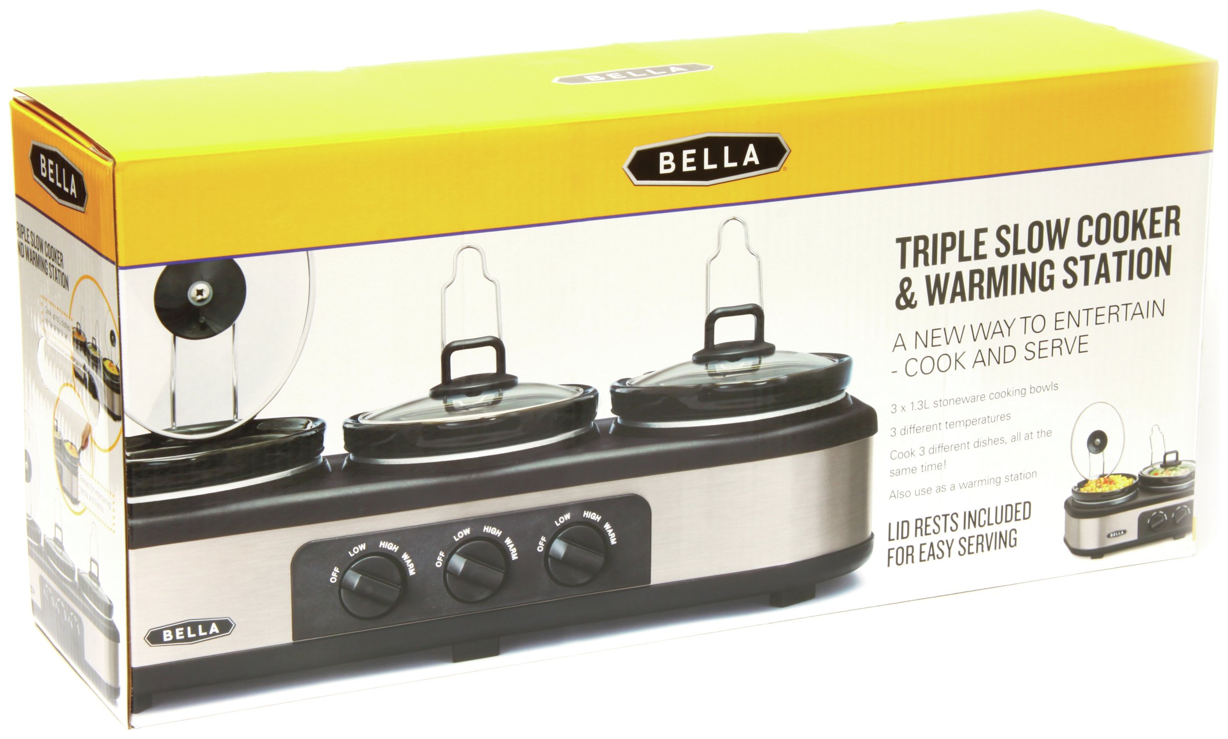 Bella Triple Slow Cooker and Warming Station Reviews