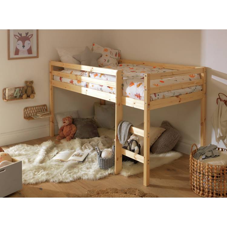 Argos Home Kaycie Mid Sleeper Single Bed Frame - Pine 0