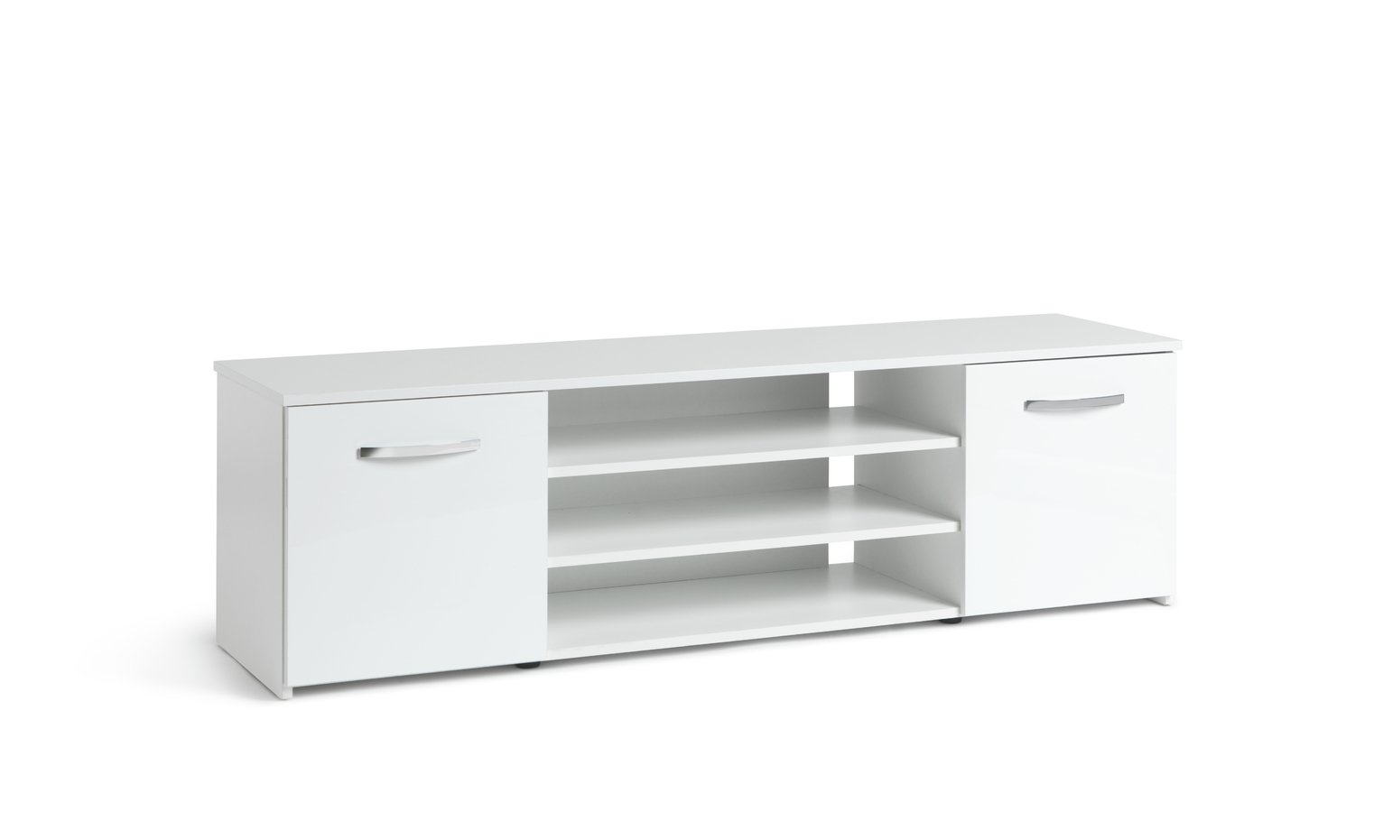 Habitat Hayward 2 Door Wide TV Unit - White Gloss