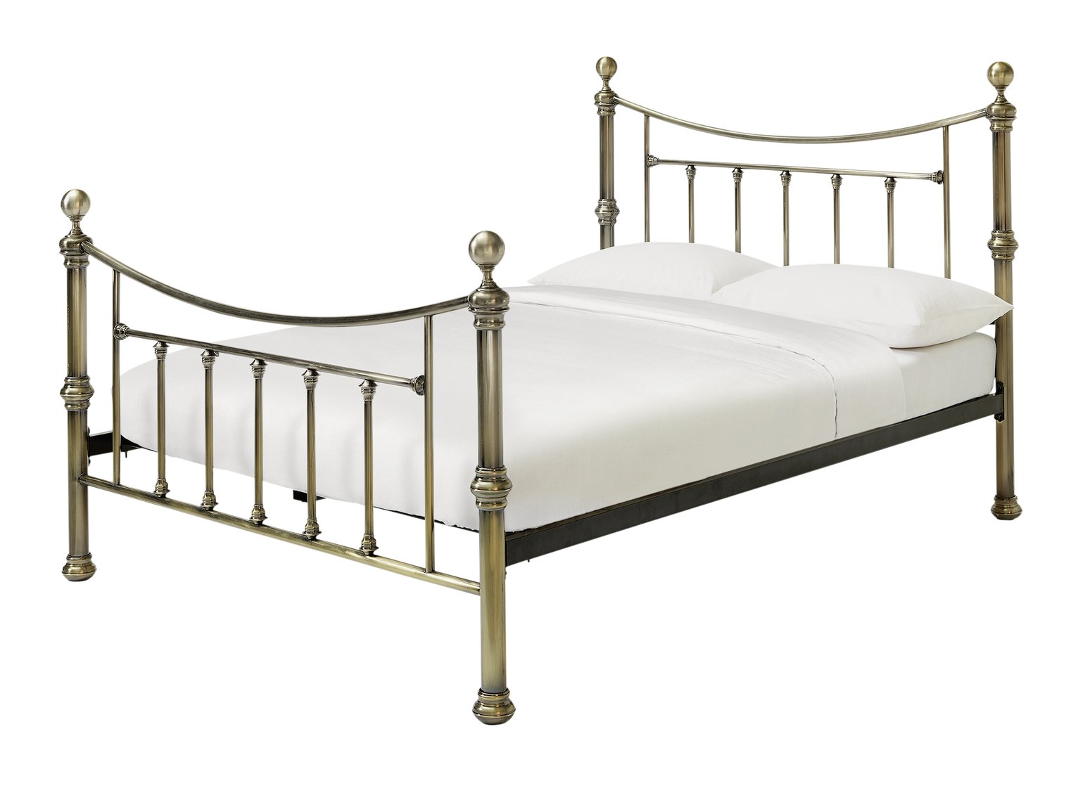 Argos Home Mason Double Metal Bed Frame - Antique Brass