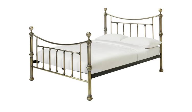 Buy Argos Home Mason Double Metal Bed Frame Antique Brass Bed Frames Argos