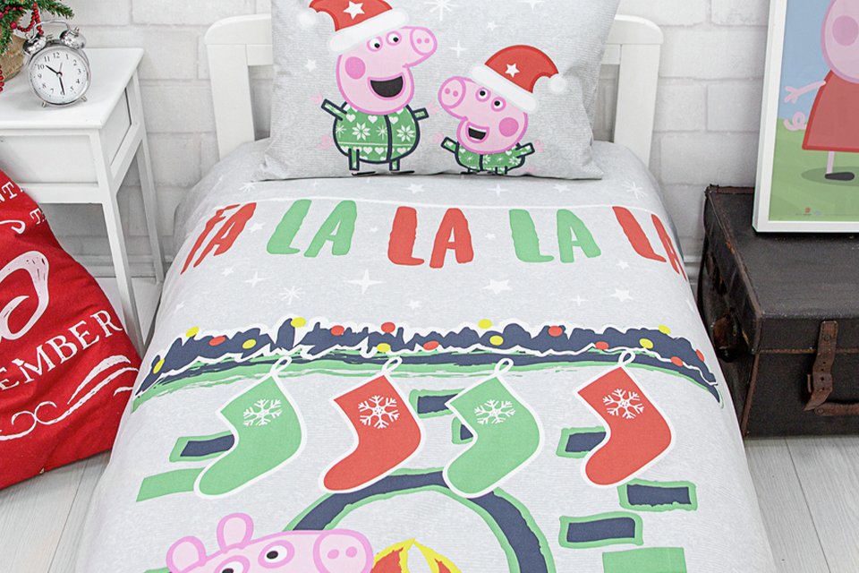 girls christmas bedding