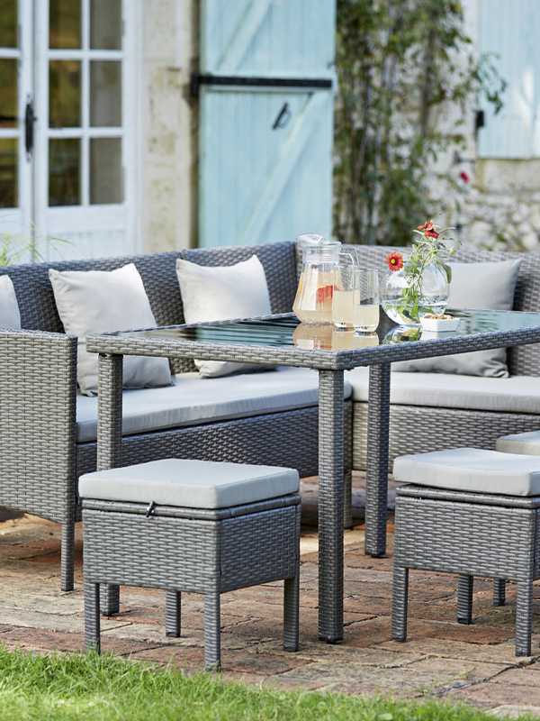 Argos round garden table and chairs deals