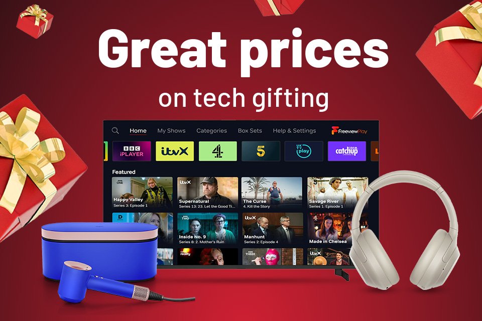 Great prices on tech gifting. Tech gifting. Including Apple, Dyson, Sony and more.