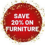 Save 20% on selected furniture. Use code FURN20.