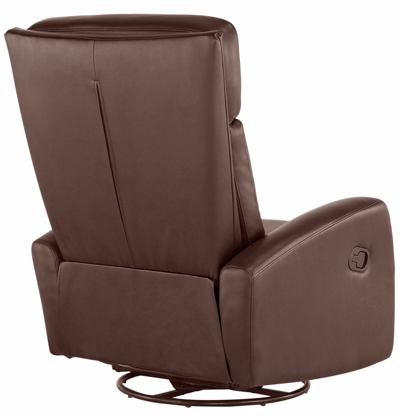 Argos Home Rock-R-Round - Leather Eff - Recliner Chair - Choc Reviews
