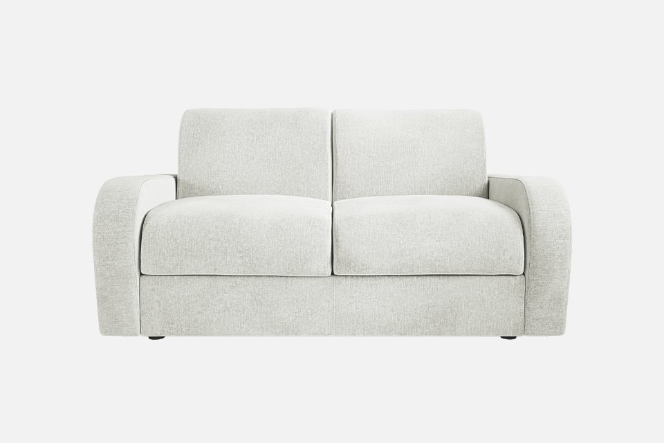Jay-Be® Deco fabric light grey 2 seated sofa bed. 