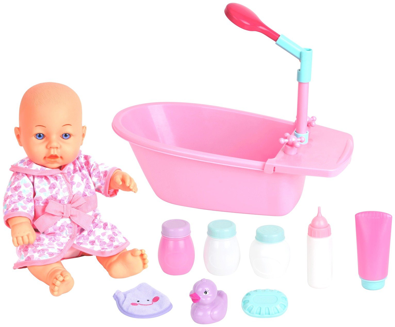 Chad Valley Babies to Love Doll and Bathtime Set - 12 Piece