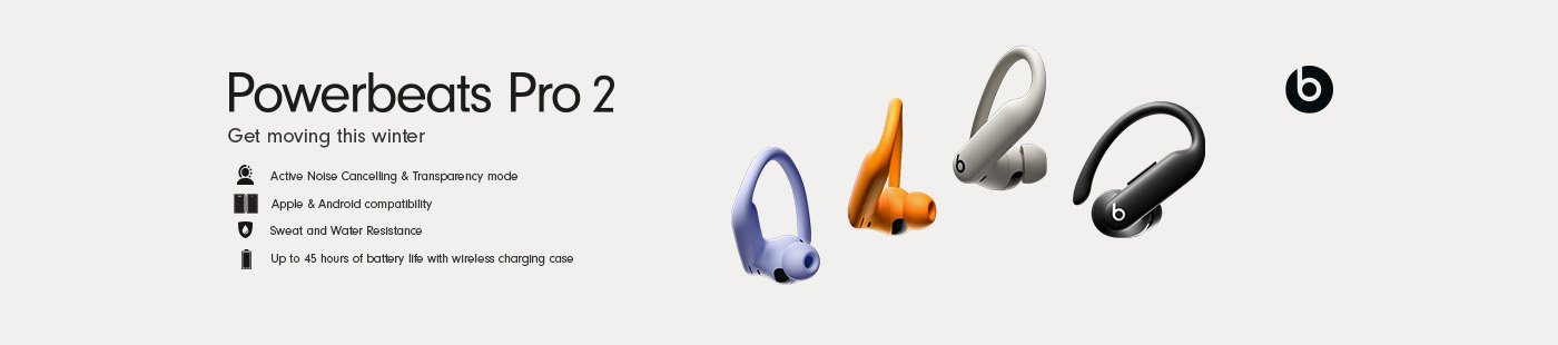 Beats. Powerbeats pro 2. Get moving this winter.