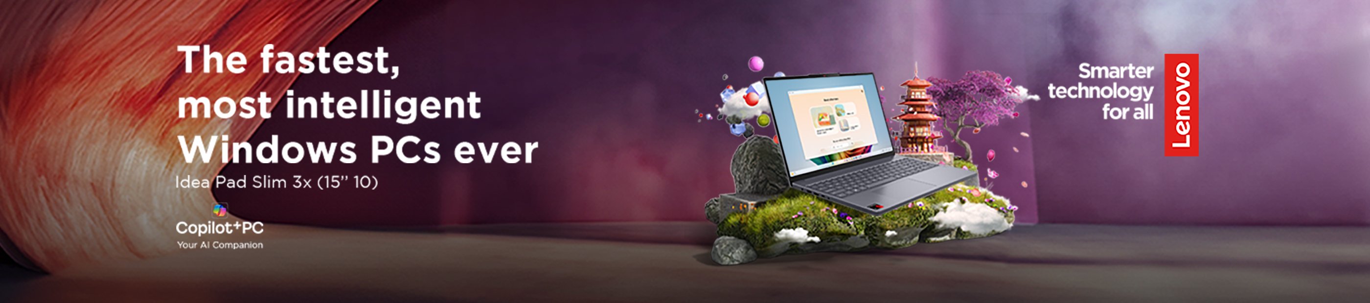 Lenovo. The fastest, most intelligent Windows PCs ever.