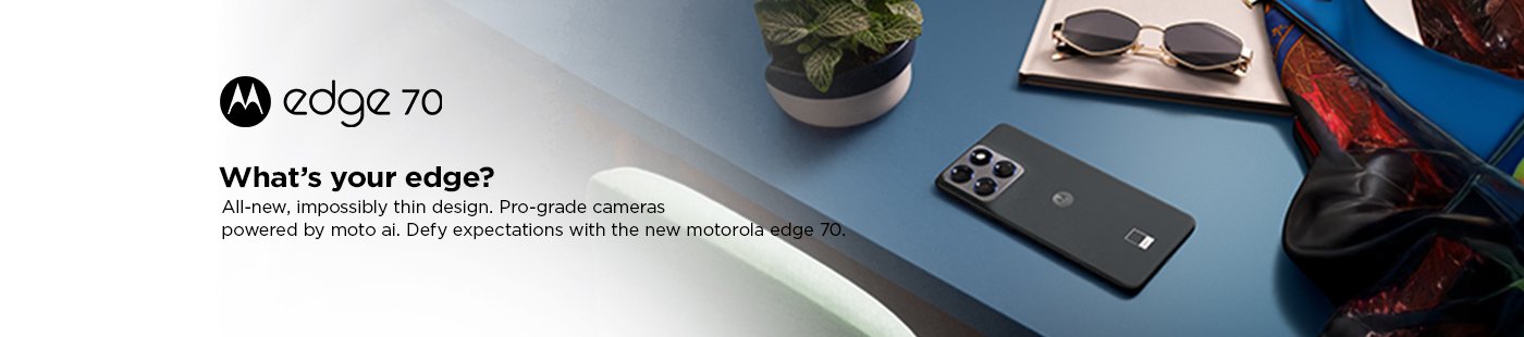 Motorola edge 70. All new impossibly thin design.