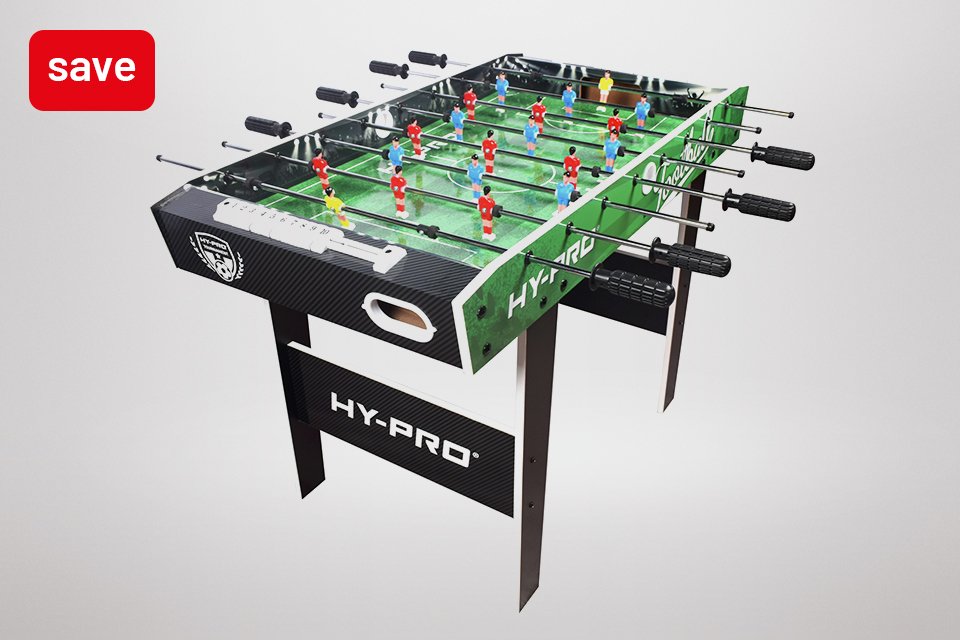 Save 30% on Hy-Pro 3ft football table with code HYPRO30.