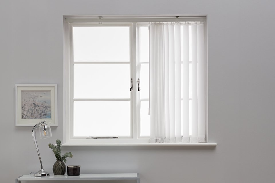Argos Home White Vertical Blind - 90cm.
