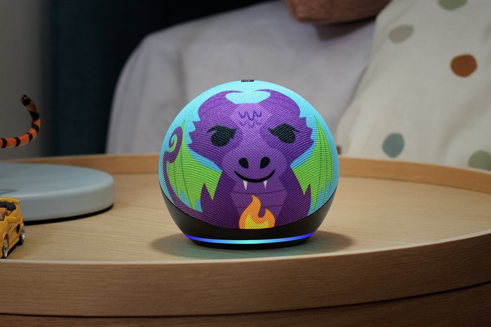 Amazon Echo Dot Kids 5th Gen Smart Speaker with Alexa-Dragon.