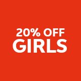 20% off girls.