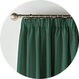 Argos Home Thermal Door Curtain - Green.