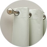 Habitat Blackout Eyelet Curtain - Cream.