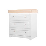 Tutti Bambini Rio Chest Changer - Dove Grey And Oak.
