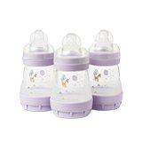 MAM Easy Start Anti-Colic 160ml Baby Bottle 3 Pack - Lilac