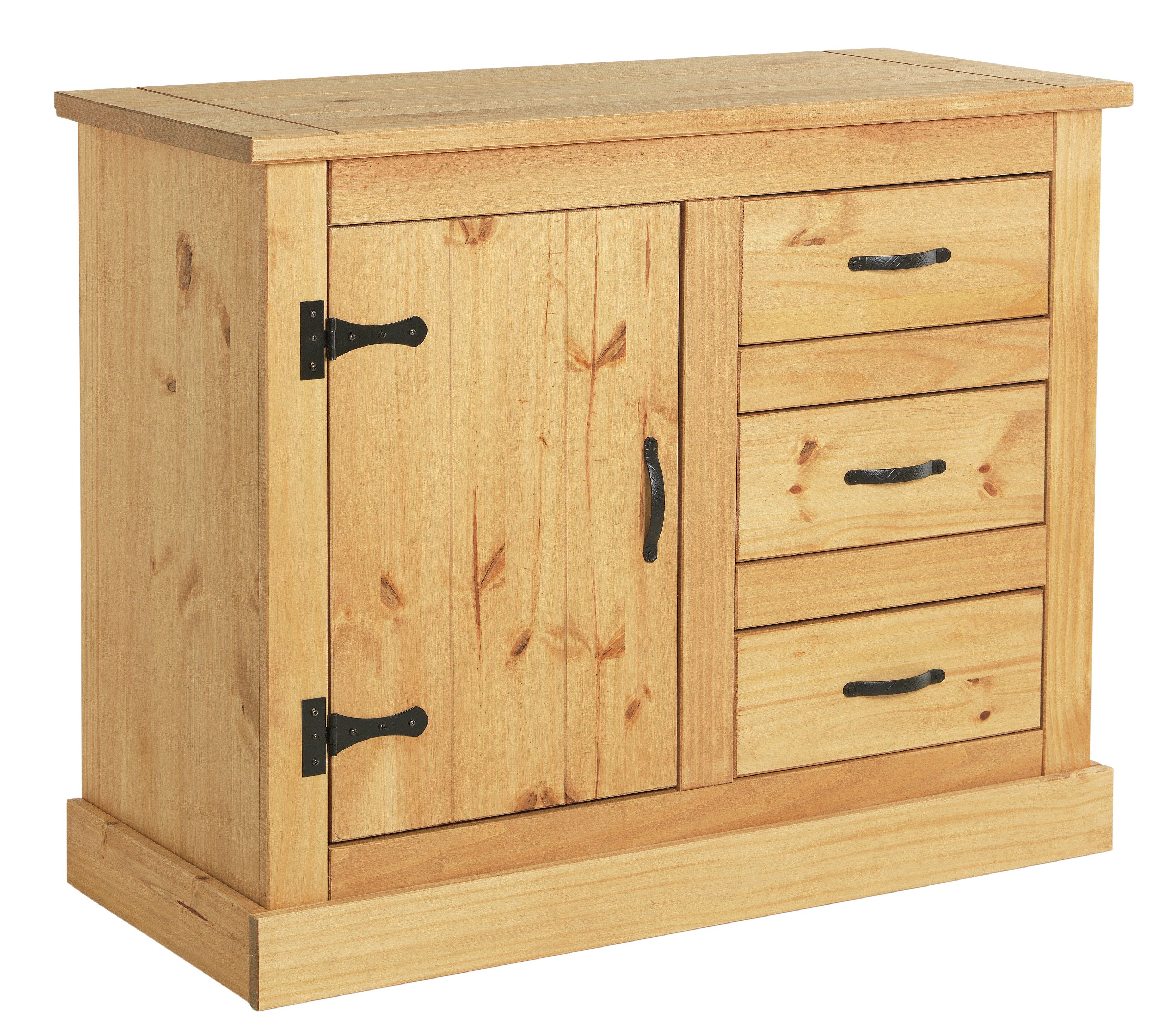 Argos Home San Diego 1 Door 3 Drawer Solid Pine Sideboard