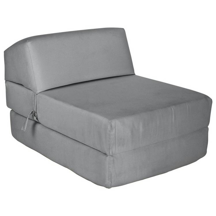 Kaikoo Single Fabric Chairbed - Flint Grey 0