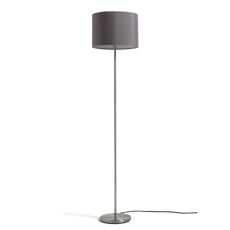 Argos Home Satin Stick Floor Lamp - Flint Grey 0