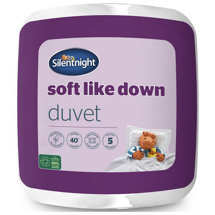 Silentnight Soft Like Down 13.5 Tog Duvet - Single 0