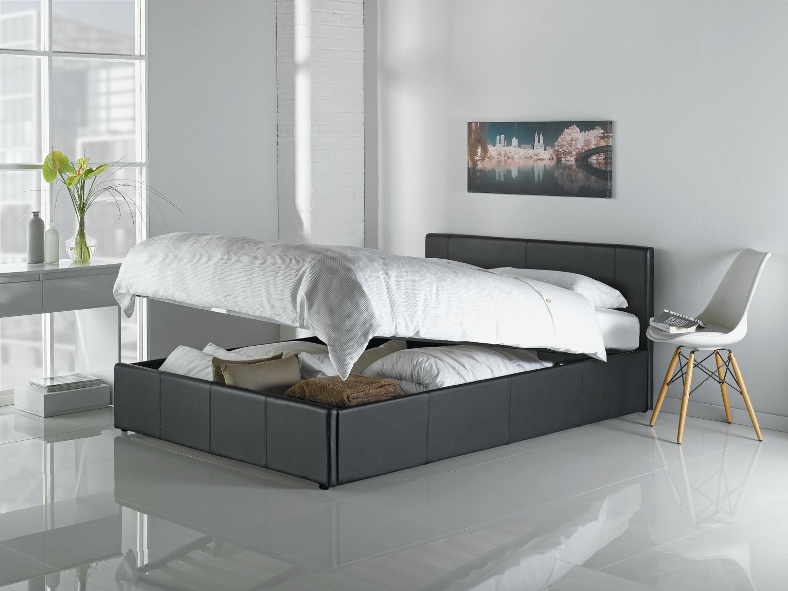 Argos Home Lavendon Double End Open Ottoman Bed Frame -Black Review