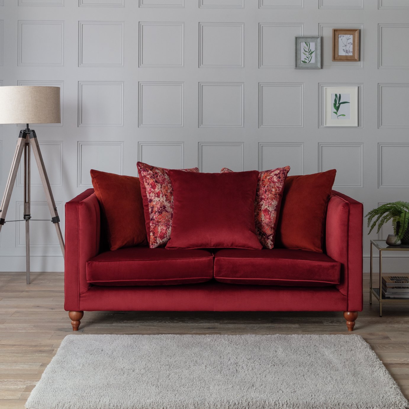 Argos Home Bardot 2 Seater Velvet Sofa Review