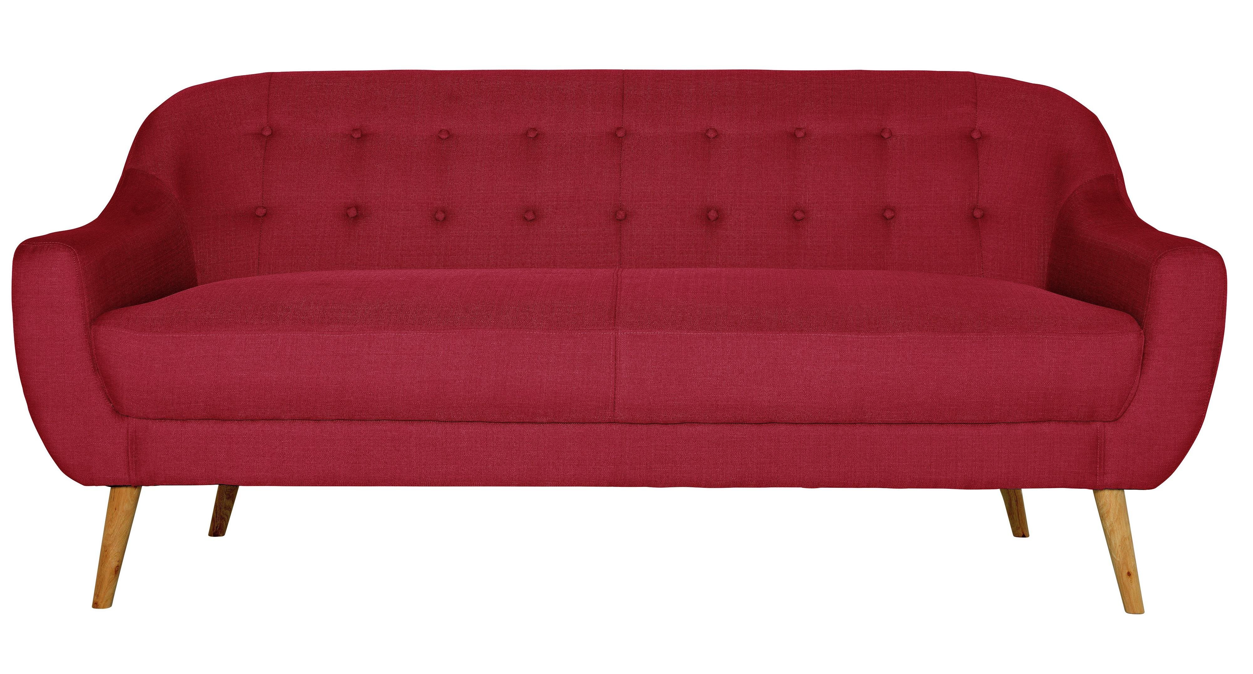 Hygena Lexie Retro 3 Seater Fabric Sofa Reviews