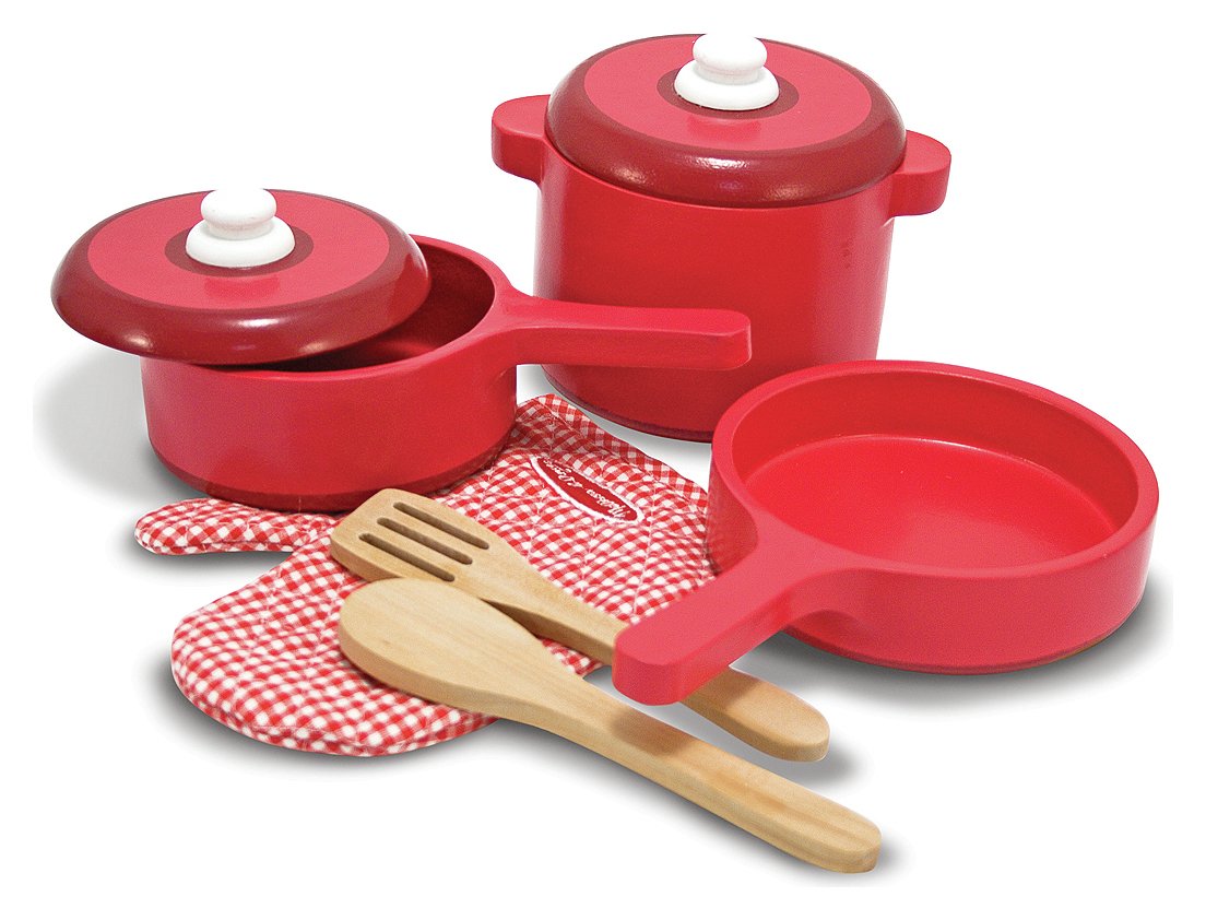 wooden saucepan set