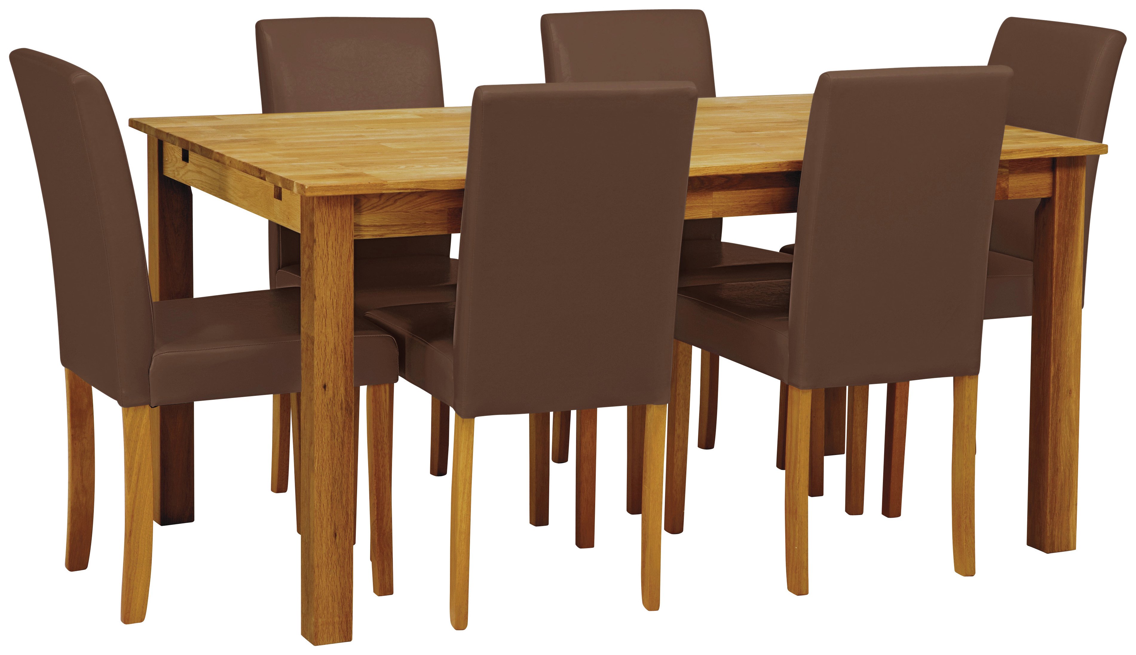 Argos Home Ashdon Solid Wood Table & 6 Chocolate Chairs Review