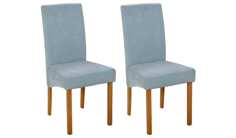 Buy Argos Home Pair Of Fabric Skirted Dining Chairs Duck Egg Dining Chairs Argos