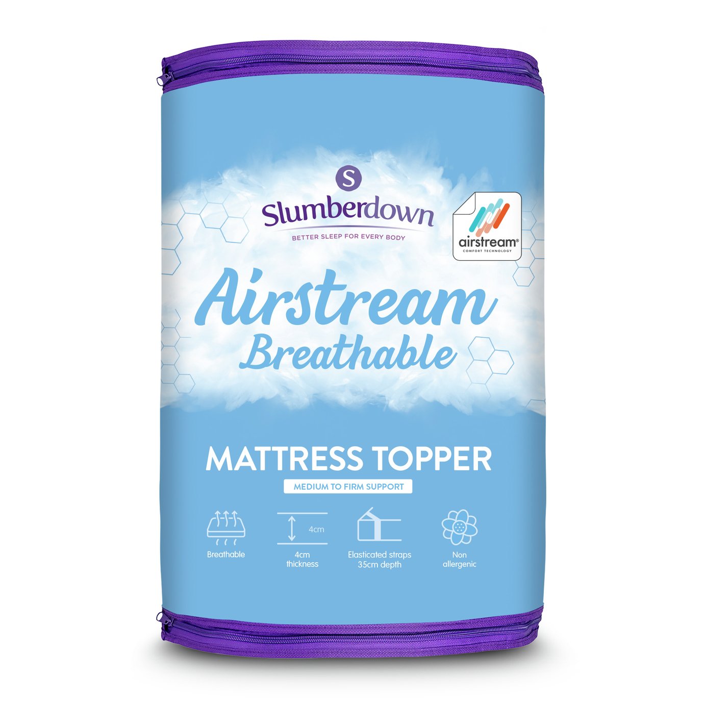 Slumberdown Airstream Mattress Topper - Single