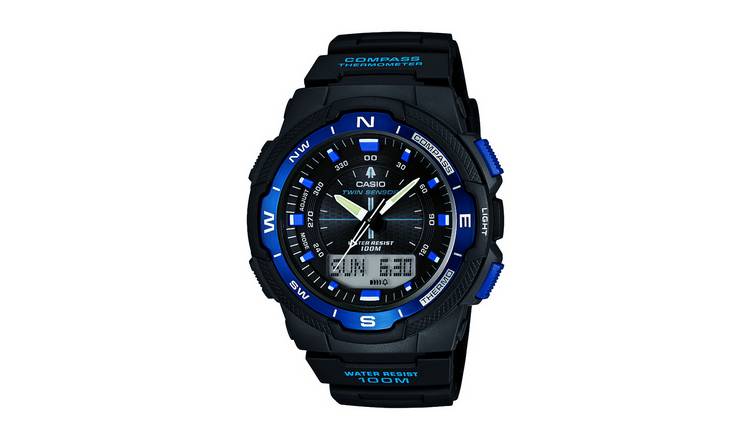 Buy Casio Men's Sports Combi Black Resin Strap Watch | Men  