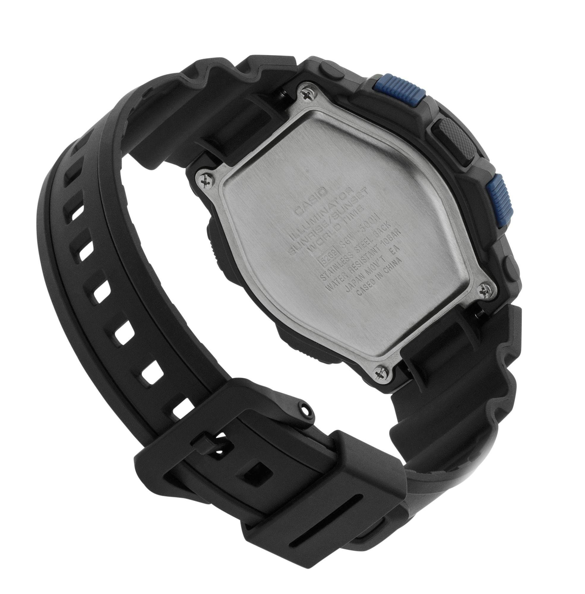 Casio Men's Sports Combi Black Resin Strap Watch Review