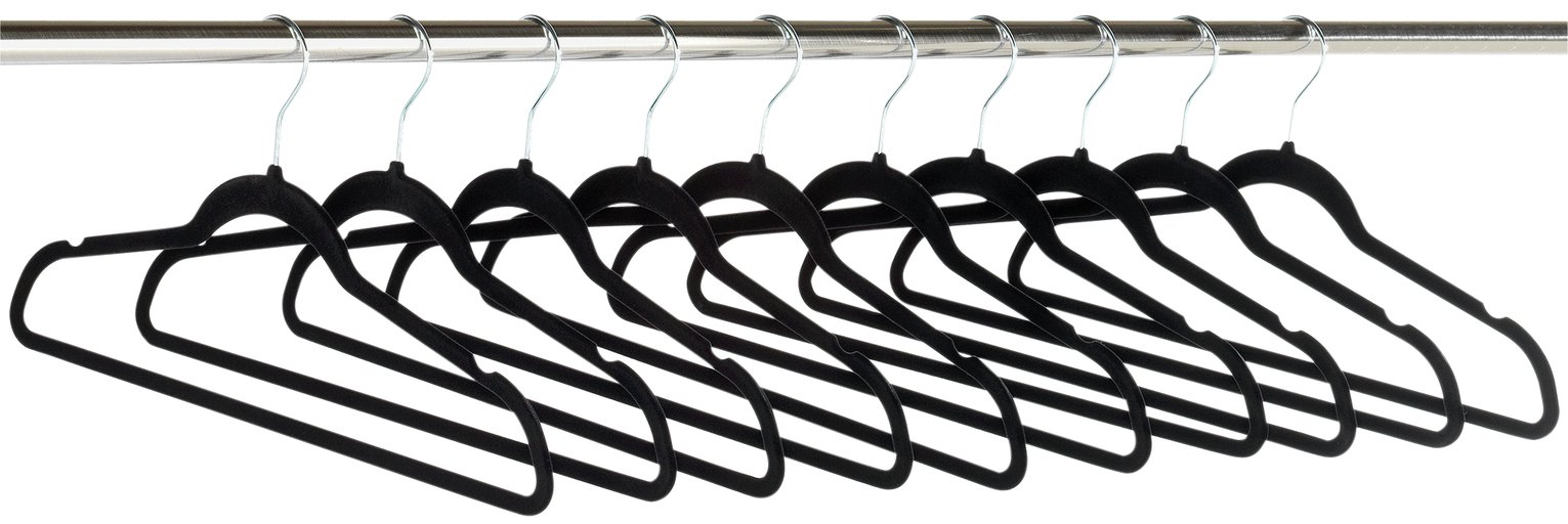 Argos Home Set of 30 Velvet Flocked Hangers