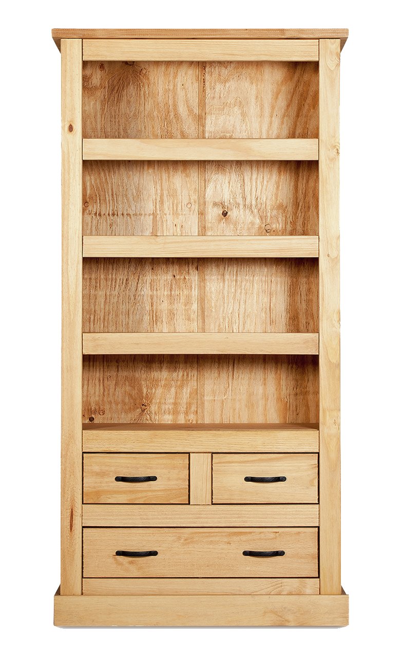 Argos Home San Diego 3 Shelf 3 Drawer Solid Pine Bookcase Reviews