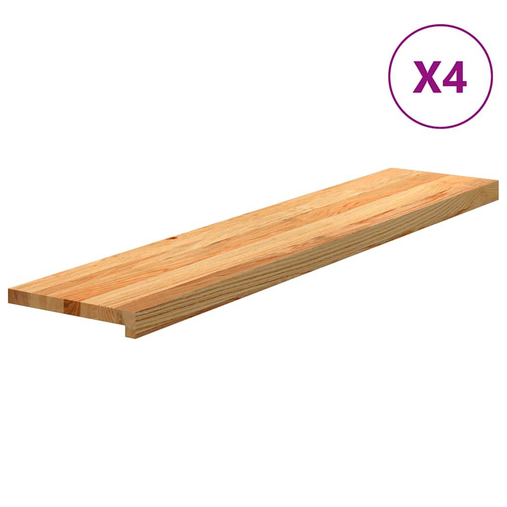 Walplus Pack of 4 Carpet Stair Treads - Light Brown - 120 x 30 cm - Image 2